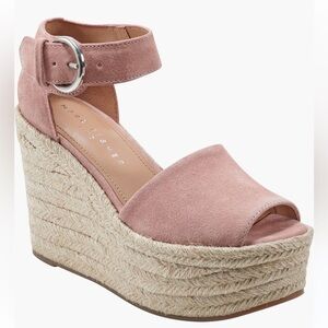 Marc Fisher Blush Platform Wedge Sandals Light Pink | 11